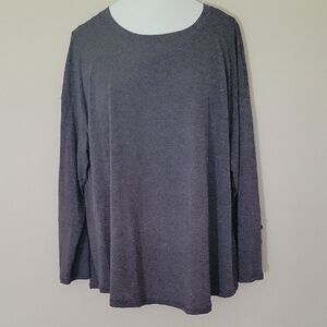 Gray Long Sleeve Top